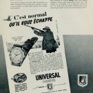 1953 Universal Watch Company Universal Geneve Switzerland Vintage 1953 Swiss Ad Suisse Advert 1953 Universal Watch Company Universal Geneve Switzerland Vintage 1953 Swiss Ad Suisse Advert