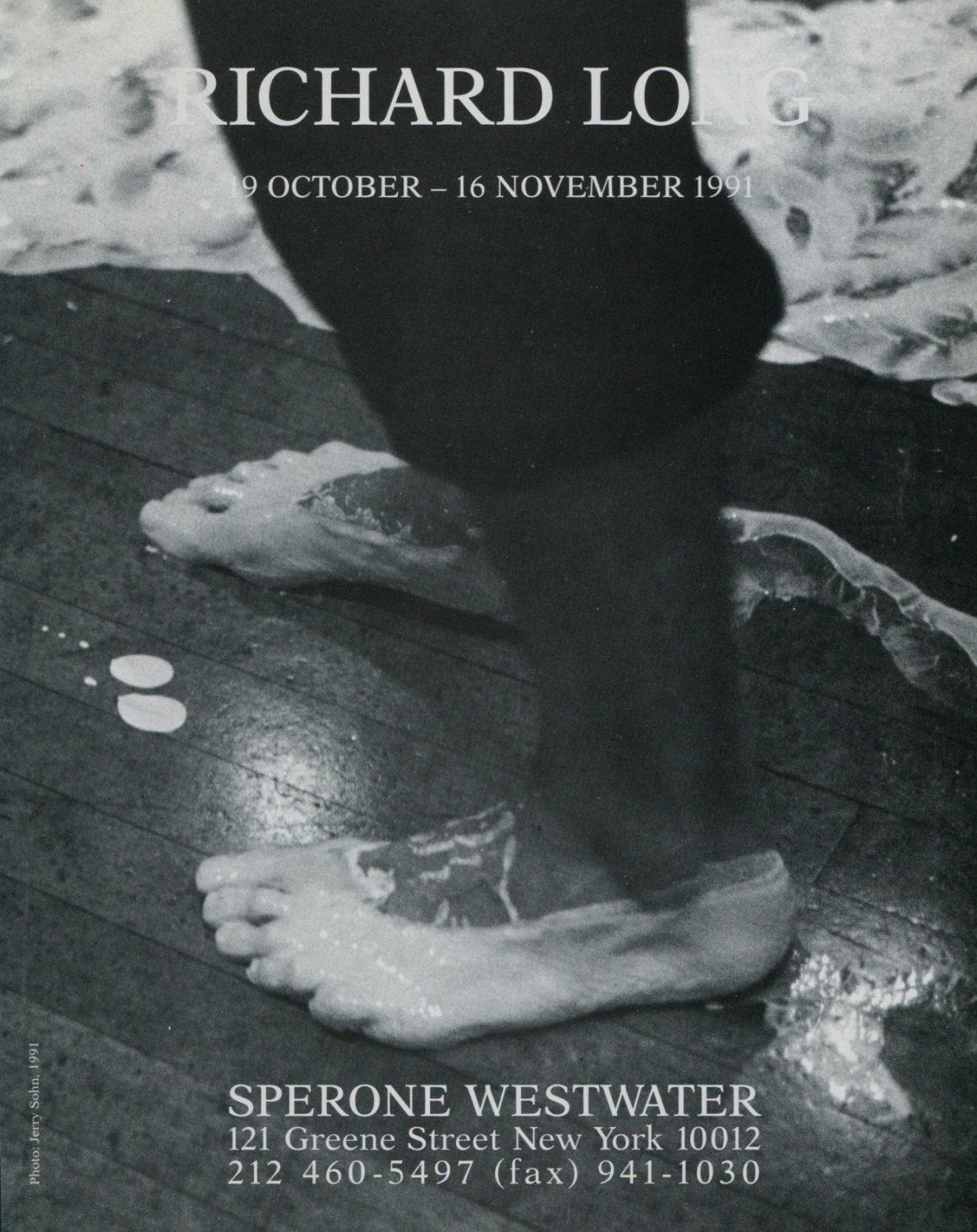 Richard Long 1991 Art Exhibition Ad Advert Sperone Westwater NY