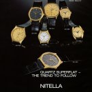 Nitella Watch Company Tramelan Switzerland 1980 Swiss Ad Suisse Advert Horology Horlogerie