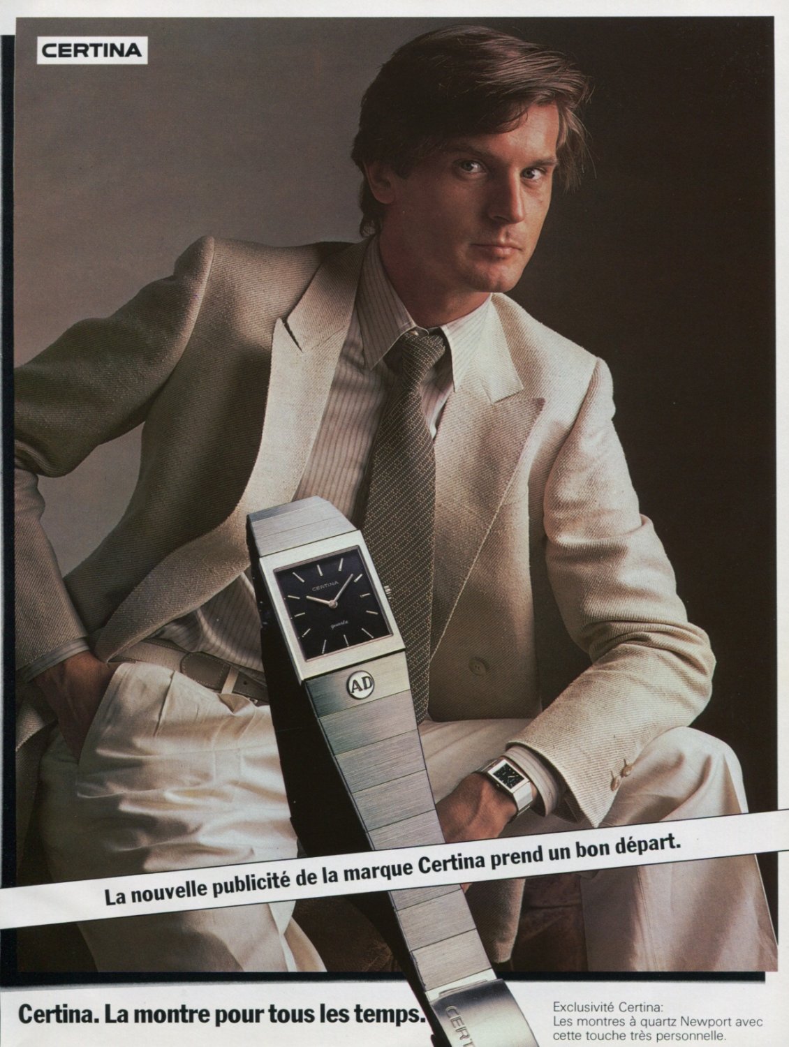 Certina Watch Company Switzerland 1980 Swiss Ad Suisse Advert  Horlogerie Horology