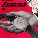 1954 Exactus Watch Company Neuchatel Switzerland Vintage 1954 Swiss Ad Suisse Advert Horology 1954 Exactus Watch Company Neuchatel Switzerland Vintage 1954 Swiss Ad Suisse Advert Horology