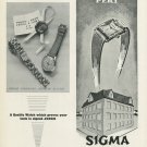 1949 Pery Watch Company Sigma Jenny & Frey Watch Co. Switzerland Vintage 1949 Swiss Ad Suisse Advert 1949 Pery Watch Company Sigma Jenny & Frey Watch Co. Switzerland Vintage 1949 Swiss Ad Suisse Advert