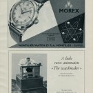 1953 Montilier Watch Company Morex Watch Co. Switzerland Vintage 1953 Swiss Ad Suisse Advert
