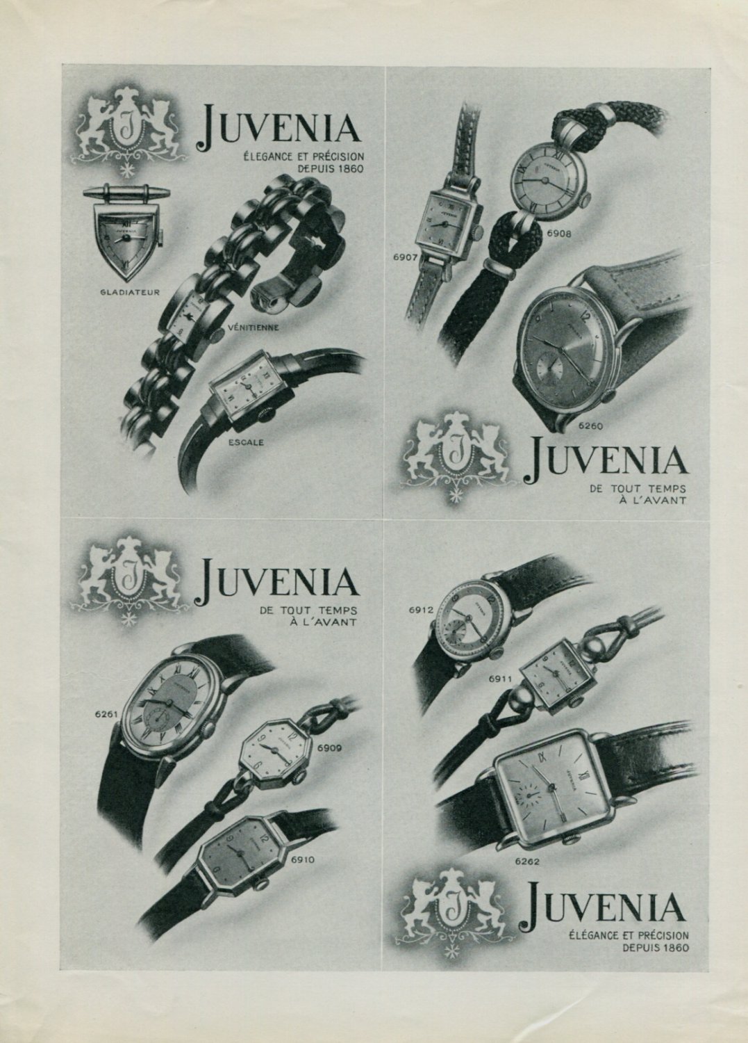 1944 Juvenia Watch Company Switzerland Vintage 1944 Swiss ...