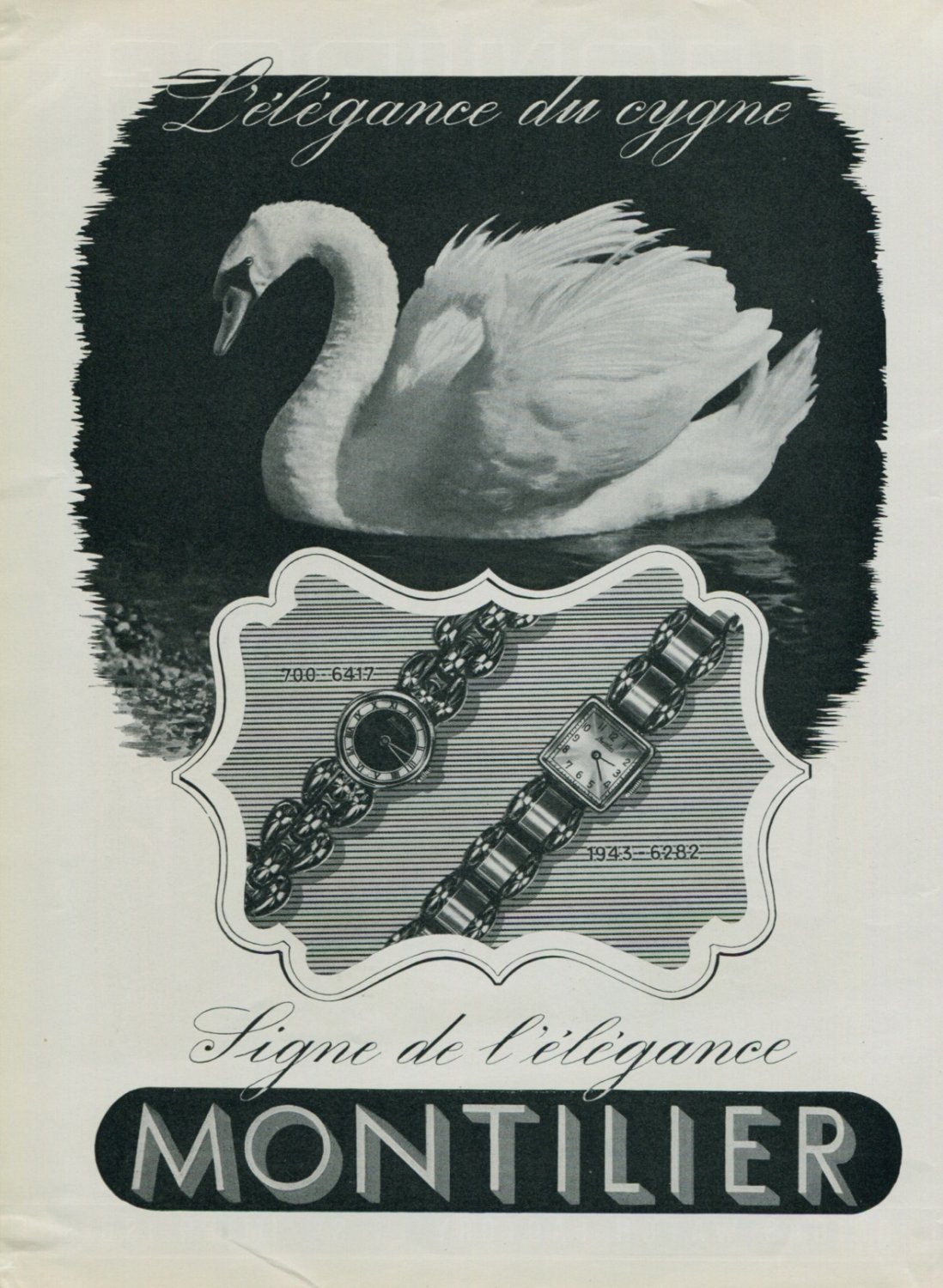 1944 Montilier Watch Company Vintage 1944 Swiss Ad Suisse Advert Switzerland Horlogerie Horology