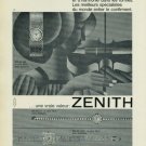 1965 Zenith Watch Company Vintage 1965 Swiss Ad Suisse Advert Switzerland (French Text)