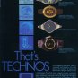 1974 Technos Watch Company Switzerland Vintage 1974 Swiss Ad Suisse Advert Horlogerie Horology