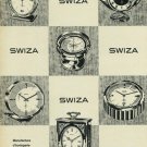 1965 Swiza Clock Company Switzerland Vintage 1965 Swiss Ad Suisse Advert Horlogerie