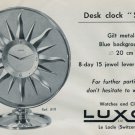 1958 Luxor Clock Company Luxor Sun Advert 1958 Swiss Ad Suisse Advert Switzerland