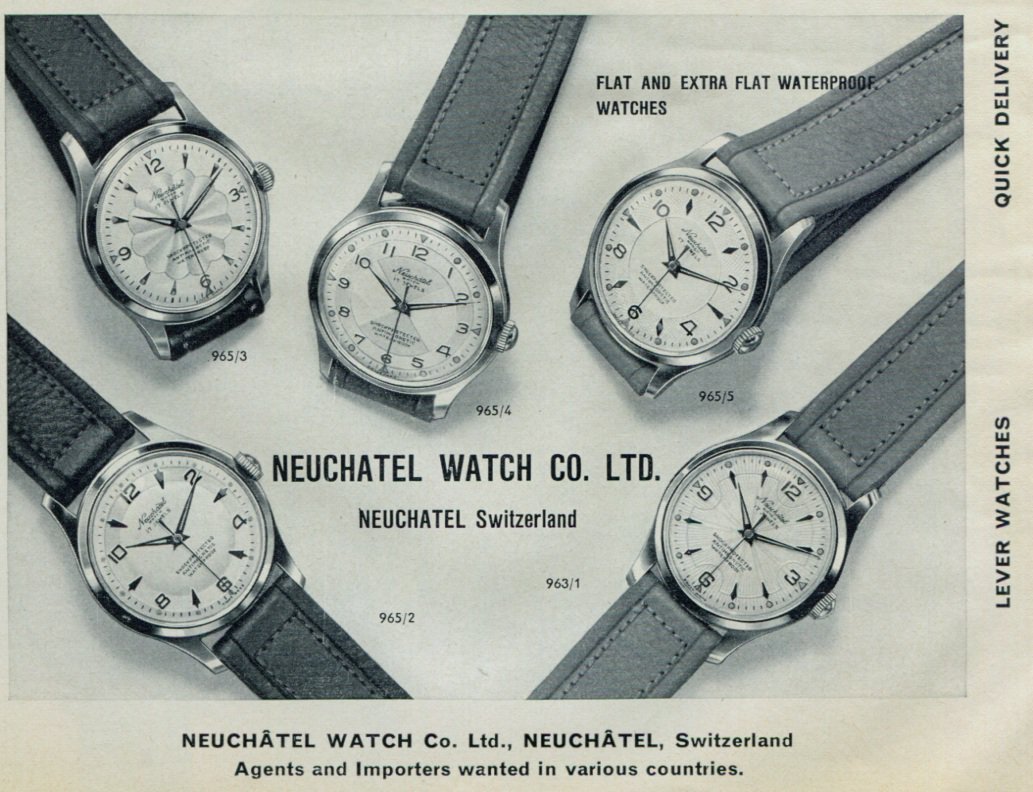 Aero Neuchatel Automatic Vintage Mens Watch - Etsy