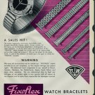 1958 Rodi & Wienenberger Fixoflex Watch Bracelet Ad 1958 Swiss Ad Suisse Advert Horology Horlogerie
