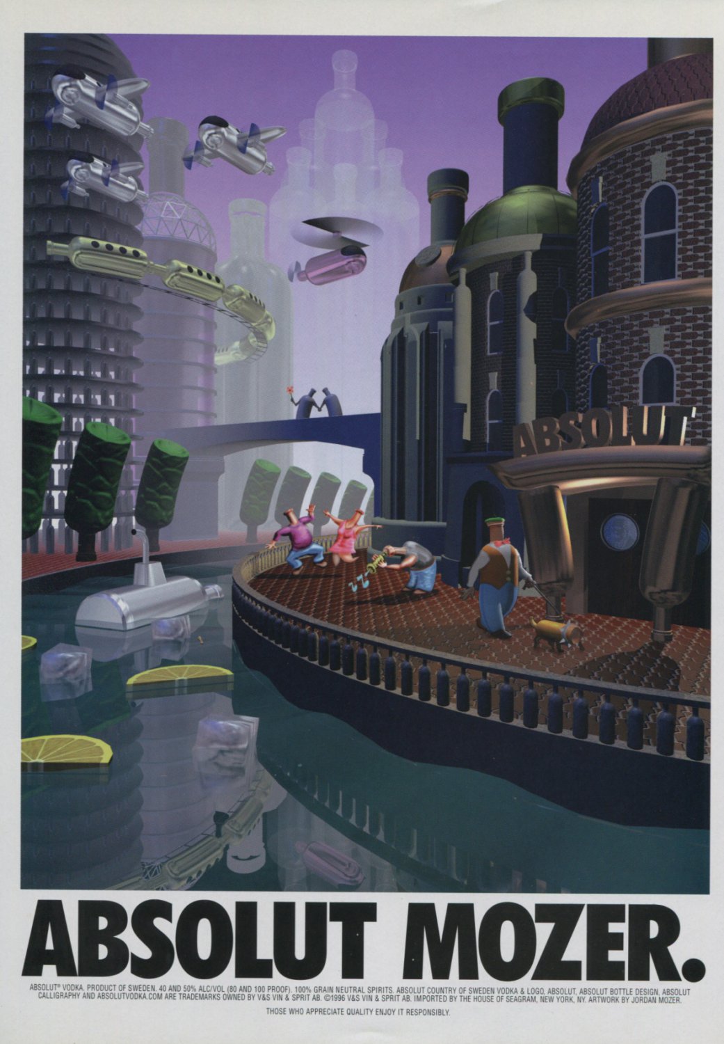 Jordan Mozer Absolut Mozer Vodka Ad Art Absolut Vodka Advertisement Advert