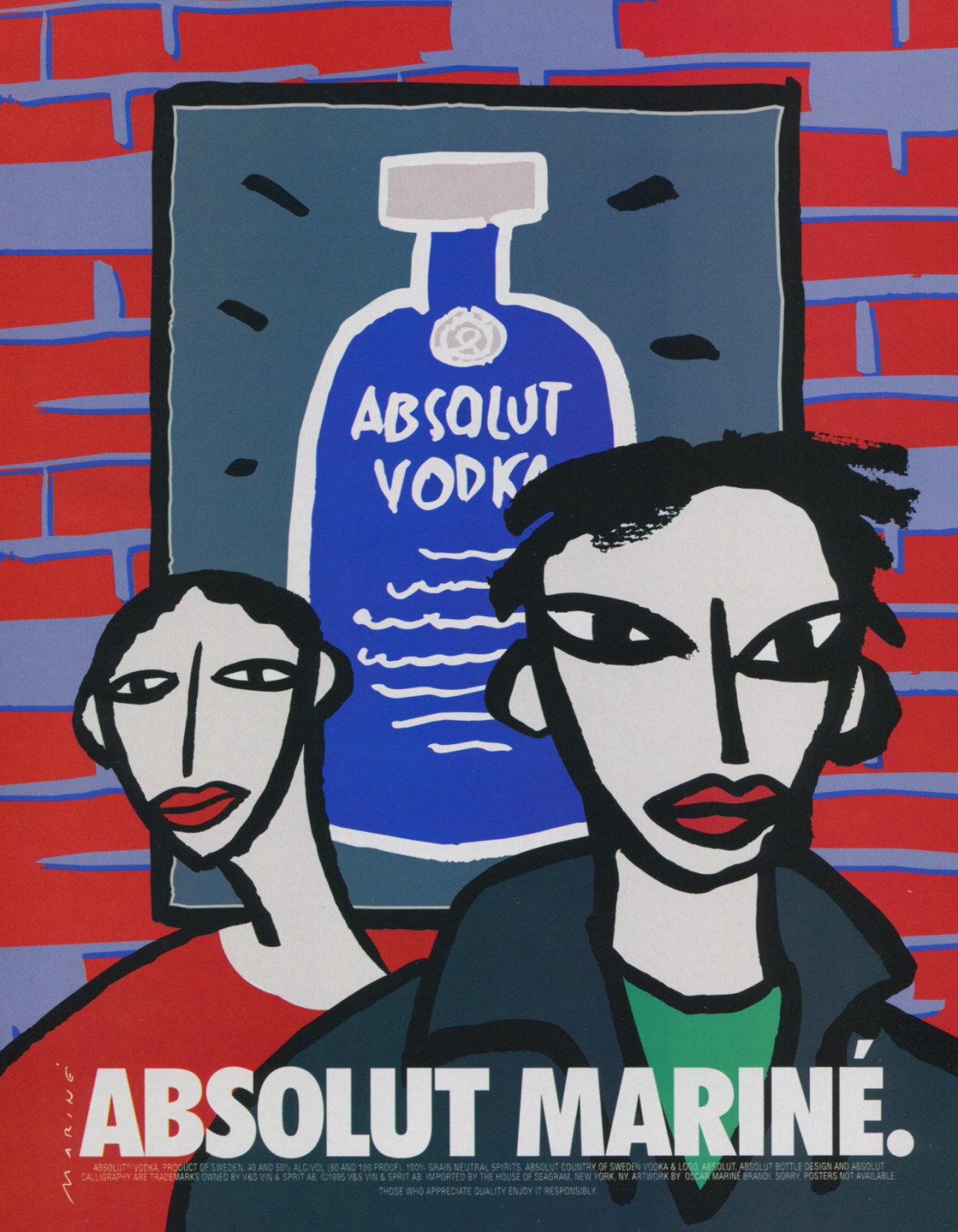 Oscar Marine Brandi Absolut Marine Art Ad Absolut Vodka Advertisement Advert