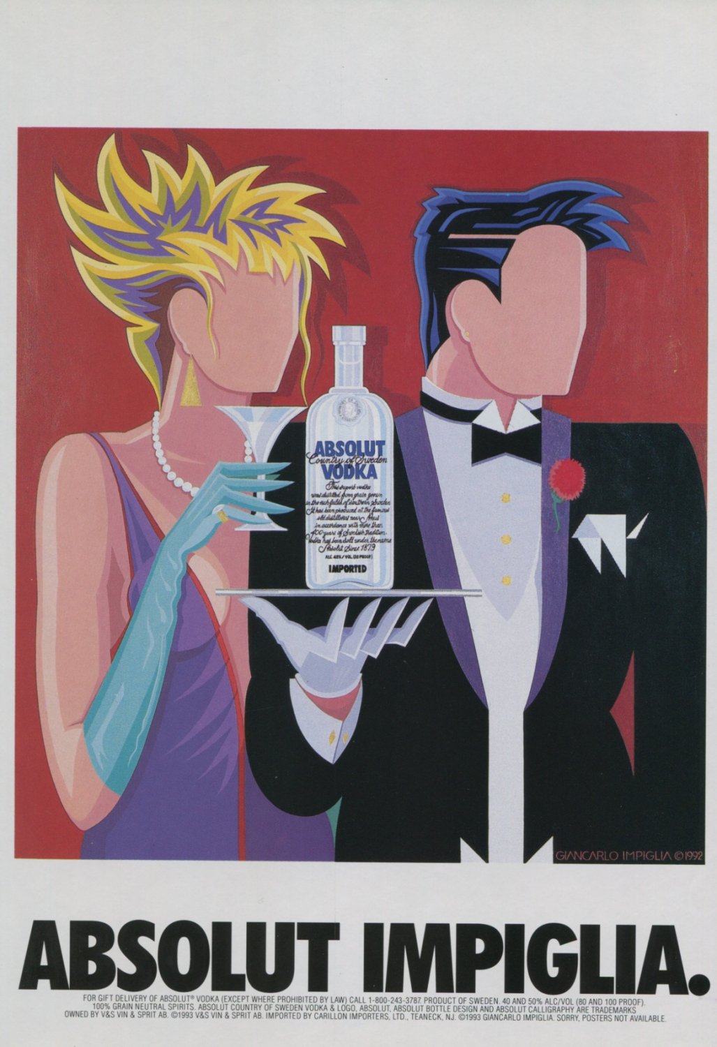 Giancarlo Impiglia Absolut Impiglia Art Ad Absolut Vodka Advertisement Advert