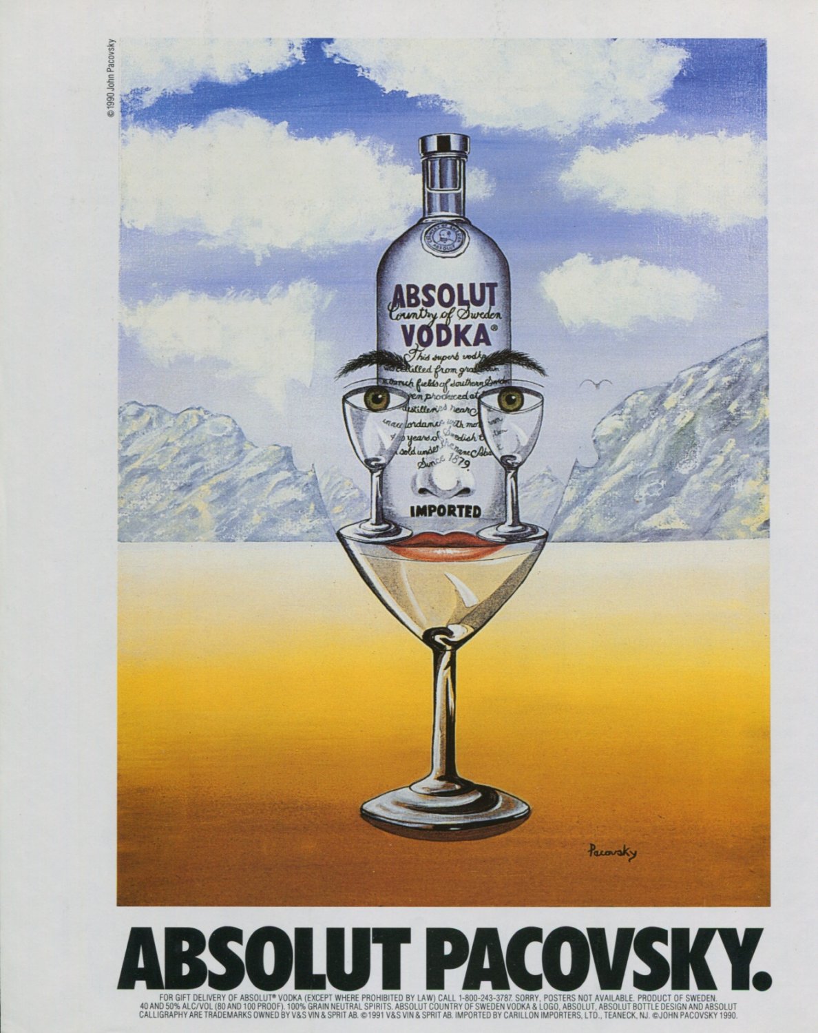 John Pacovsky Absolut Pacovsky Art Ad Absolut Vodka Advertisement Advert