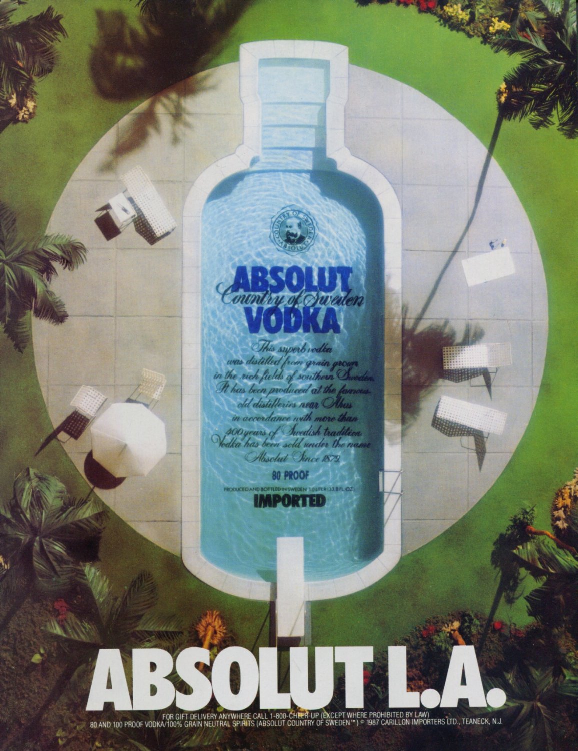 Absolut L.A. Ad Los Angeles Absolut Vodka Advertisement Advert