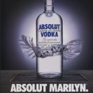 Absolut Marilyn Monroe Art Ad Absolut Vodka Advertisement Advert Norma Jeane