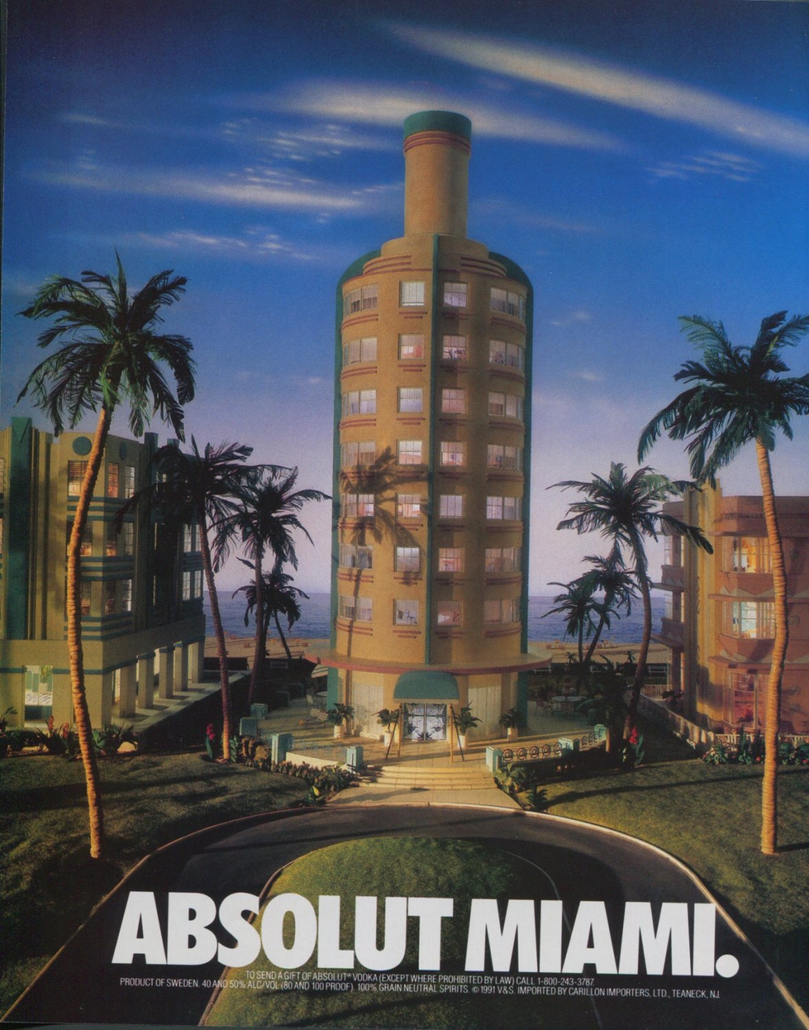 Absolut Miami Art Ad Absolut Vodka Advertisement Advert Florida
