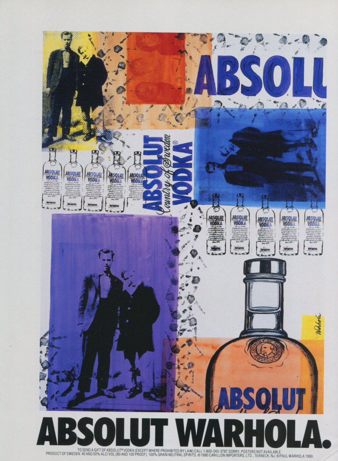 Paul Warhola Absolut Warhola Art Ad Absolut Vodka Advertisement Advert