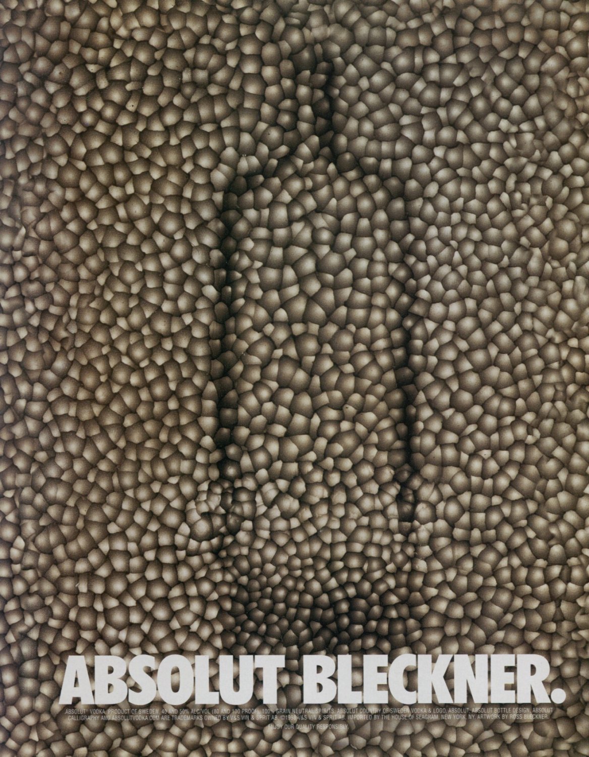 Ross Bleckner Absolut Bleckner Art Ad Absolut Vodka Advertisement Advert