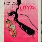 1958 Loyal Watch Company Switzerland 1958 Swiss Ad Suisse Advert Heiwado Watch Company Japan