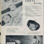 1958 Loyal Watch Company Switzerland 1958 Swiss Ad Suisse Advert Heiwado Watch Company Japan