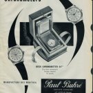 1958 Paul Buhre Watch Company Switzerland Vintage 1958 Swiss Ad Suisse Advert Hong Kong