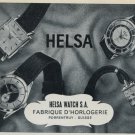 1957 Helsa Watch Company Porrentruy Switzerland Vintage 1957 Swiss Ad Suisse Advert