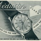 1957 Mediator Watch Company La Chaux-de-Fonds Switzerland Vintage 1957 Swiss Ad Suisse Advert