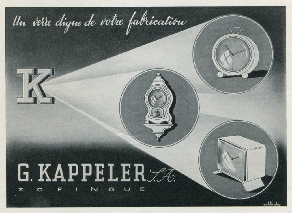 1947 G Kappeler S.A. Zofingue Switzerland Vintage 1947 Swiss Ad Suisse Advert Horology