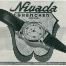 1947 Nivada Watch Company Grenchen Switzerland Vintage 1947 Swiss Ad Suisse Advert
