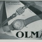 1947 Olma Watch Company Numa Jeannin SA Switzerland Vintage 1947 Swiss Ad Suisse Advert