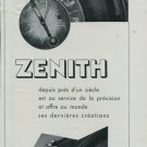 1947 Zenith Watch Company Switzerland Vintage 1947 Swiss Ad Suisse Advert Horology