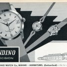 1957 Candino Watch Company Switzerland Vintage 1957 Swiss Ad Suisse Advert Horology