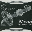 1947 Nivada Watch Company Switzerland Vintage 1947 Swiss Ad Suisse Advert Horology