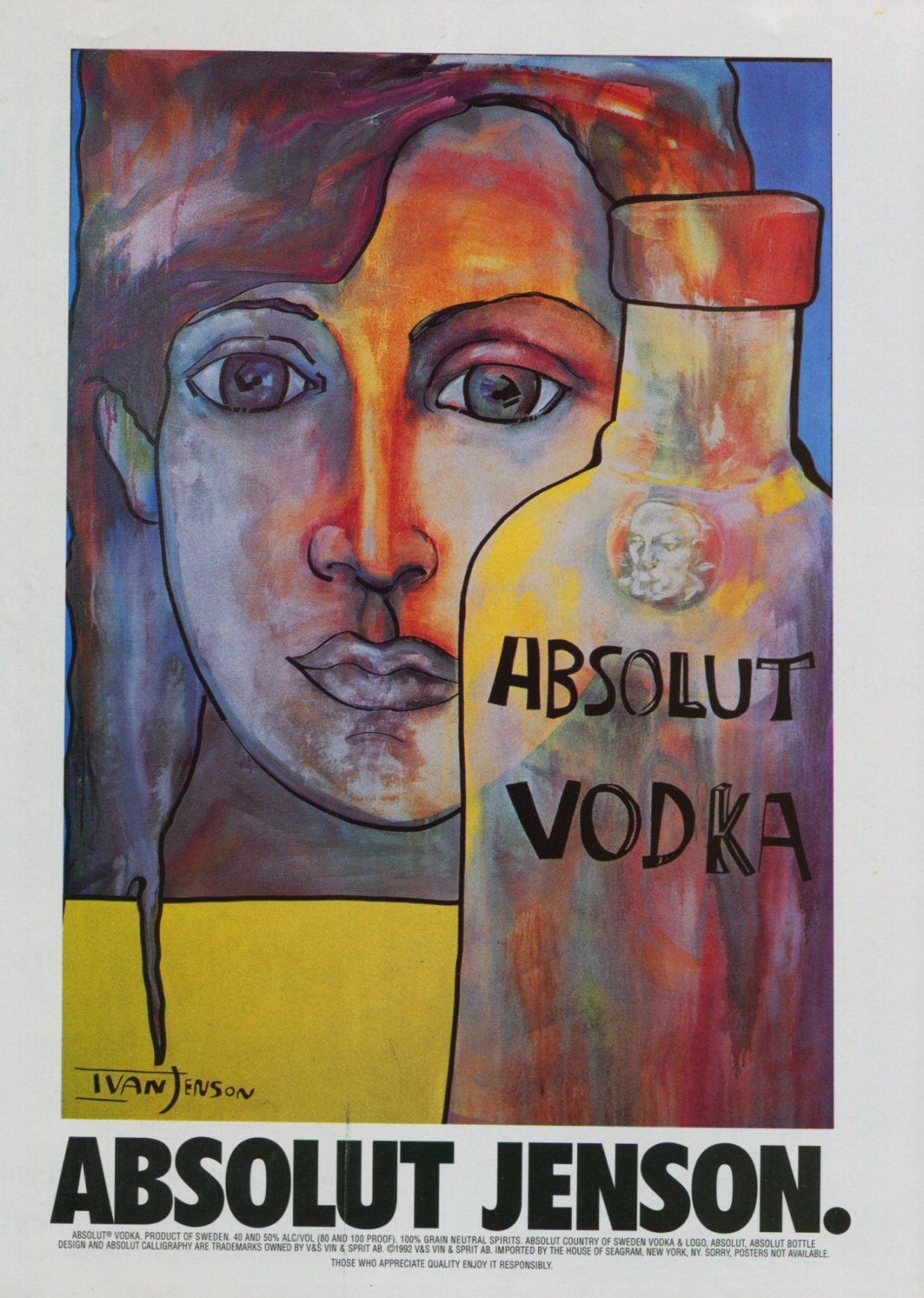 Ivan Jenson Absolut Jenson Art Ad Absolut Vodka Advertisement Advert