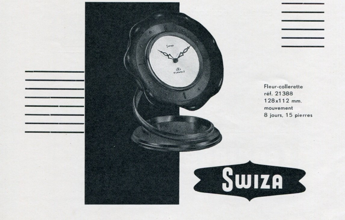 1956 Swiza Clock Company Switzerland Vintage 1956 Swiss Ad Suisse Advert Horology