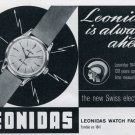 1963 Leonidas Watch Company Saint-Imier Switzerland Vintage 1963 Swiss Ad Suisse Advert