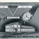 1951 Reusser Watch Company Reusser Freres SA Switzerland Vintage 1951 Swiss Ad Suisse Advert 1951 Reusser Watch Company Reusser Freres SA Switzerland Vintage 1951 Swiss Ad Suisse Advert