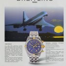 Breitling Watch Company 1994 Ad Magazine Advert Advertisement