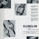 1951 Gubelin Watch Company Switzerland Vintage 1951 Swiss Ad Suisse Advert Horology