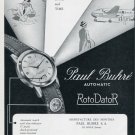 1951 Paul Buhre Watch Company RotoDatoR Advert 1951 Swiss Ad Suisse Advert Switzerland