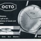 1964 Octo Watch Company Bienne Switzerland Vintage 1964 Swiss Ad Suisse Advert Horology