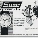 1964 Suter Watch Company Suter Aquamaster Advert 1964 Swiss Ad Suisse Advert Switzerland
