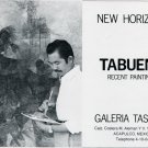 1975 Tabuena Vintage 1975 Art Exhibition Ad Advert Galeria Tasende Acapulco Mexico