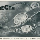 1946 Recta Watch Company Bienne Switzerland Vintage 1946 Swiss Ad Suisse Advert Horology