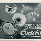 1946 Cortebert Watch Company Vintage 1946 Swiss Ad Suisse Advert Switzerland Horology