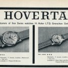 1959 Hoverta Watch Company H. Hofer Switzerland Vintage 1959 Swiss Ad Suisse Advert