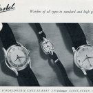 1955  Le Castel Watch Company Switzerland Vintage 1955 Swiss Ad Suisse Advert Horology