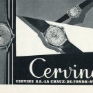 1956 Cervine Watch Company Switzerland Vintage 1956 Swiss Ad Suisse Advert Horology 1956 Cervine Watch Company Switzerland Vintage 1956 Swiss Ad Suisse Advert Horology